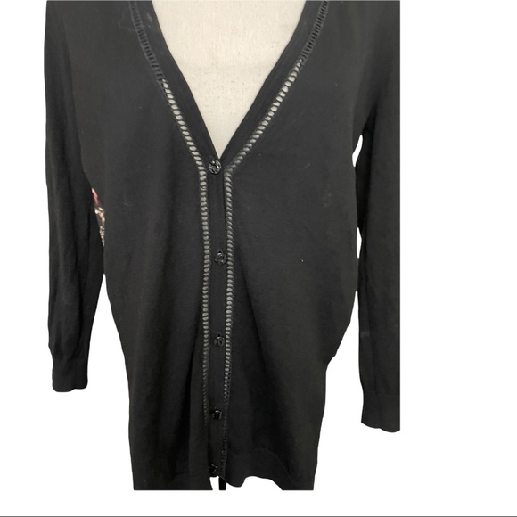 Cluny Anthropologie button from cardigan sweater shirt. Knit silk blend XSmall - Picture 2 of 11
